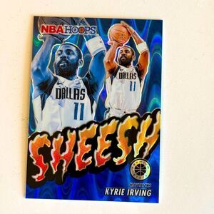 2023-24 panini hoops premium stock blue ice kyrie irving sheesh 99/99 mint